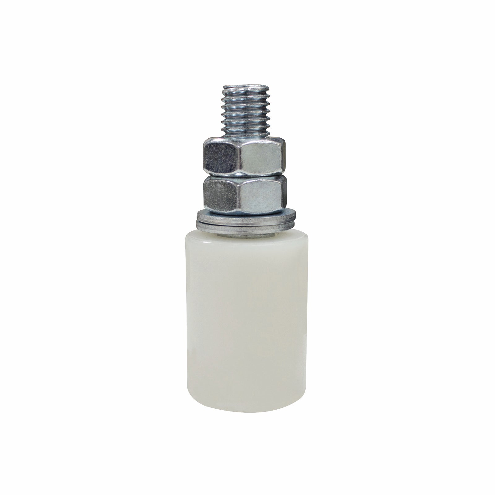Richmond 30mm x M12 Nylon Sliding Gate Roller - White, Low-Friction Wheel