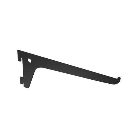 Flexi Storage Home Solutions Single Slot Bracket 200mm Black Steel Shelf Bracket