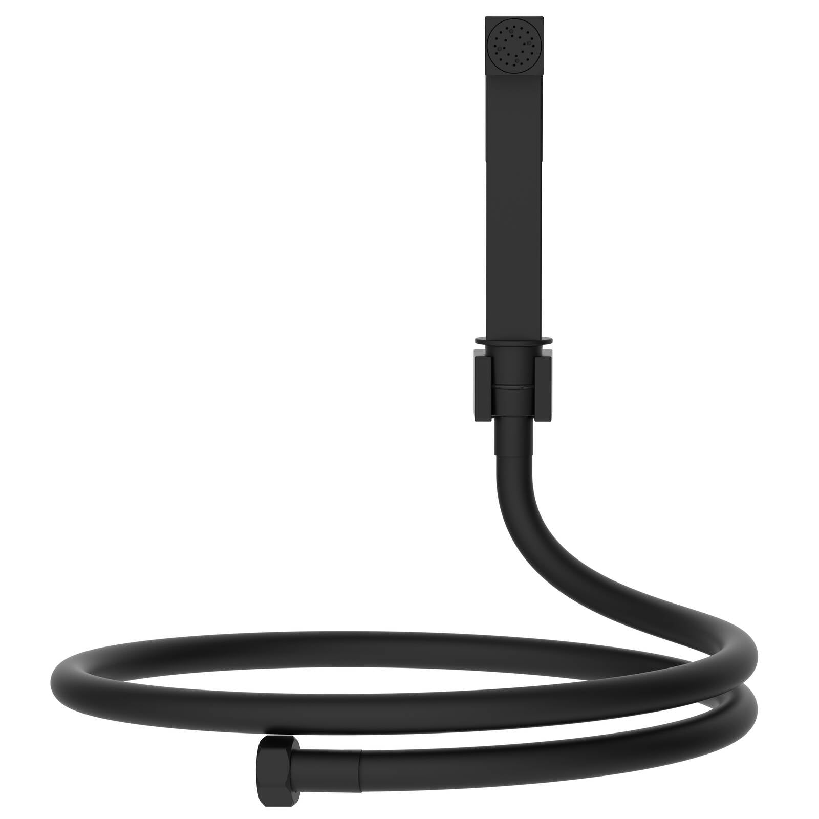 evekare 1.2m Matte Black Square Bidet Spray with Holder Lead Free
