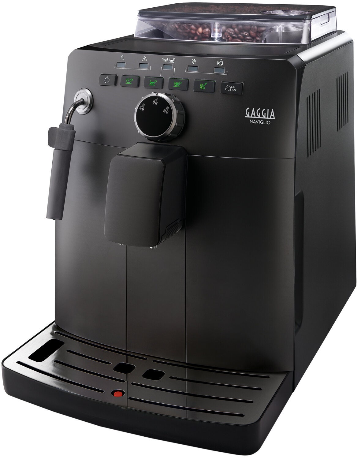 Gaggia Naviglio coffee machine - 100% ceramic grinders, classic pannarello, 15 bar, black - 882874901010