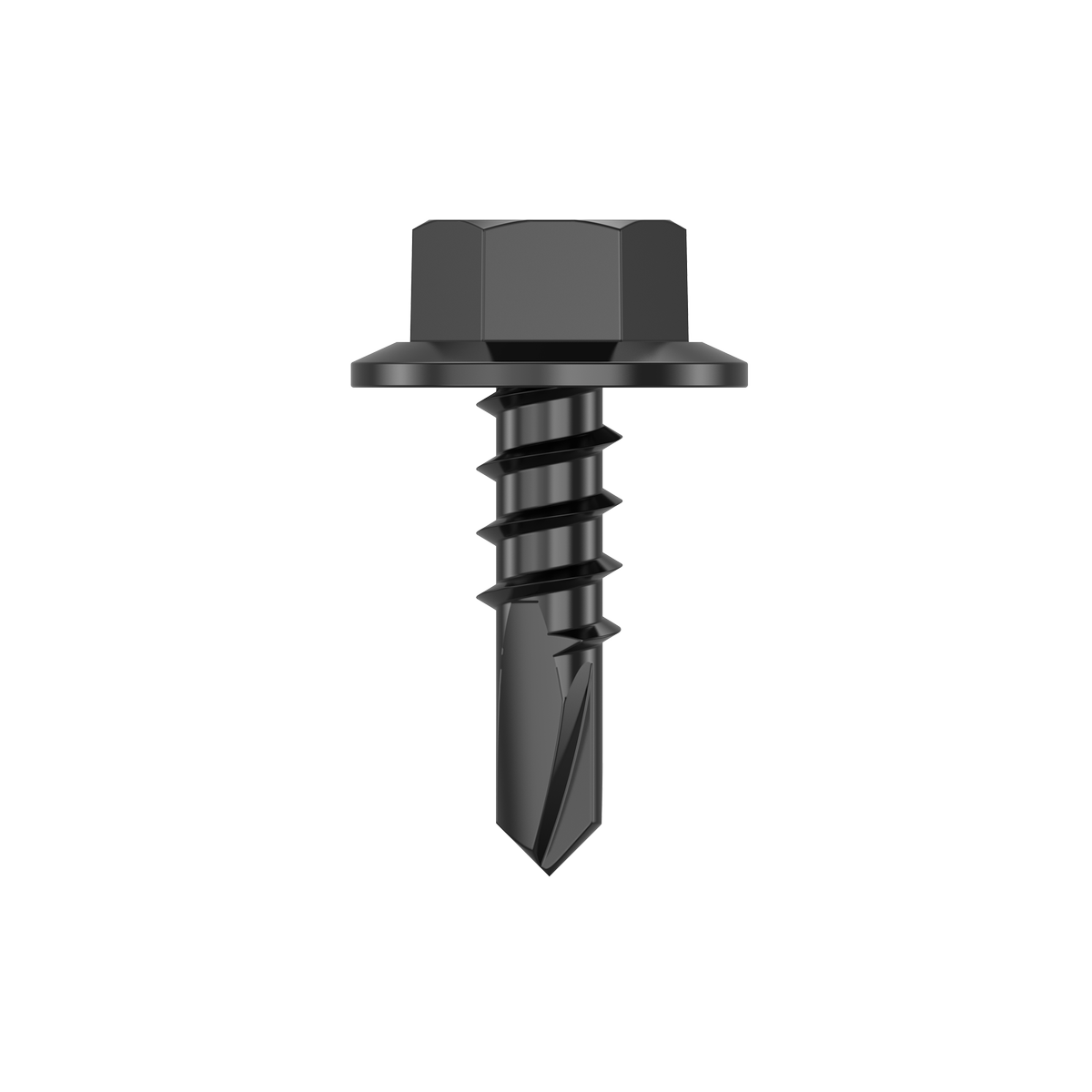 Bremick 10g x 16mm Hex Metal Screw Drill Point Fine Thread Carbon Steel - 1000 Pack