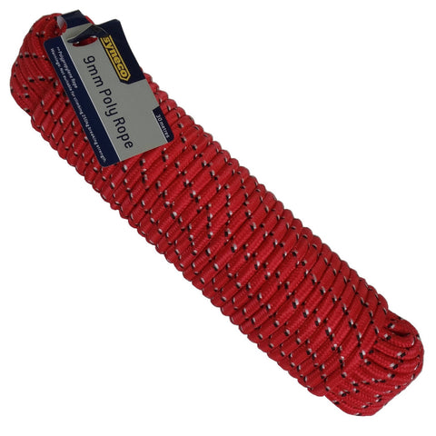 Syneco 9mm x 30m Diamond Braided Polypropylene Rope 300kg