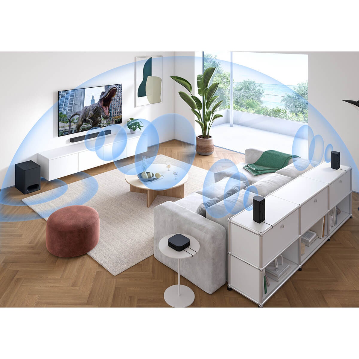 Sony BRAVIA 5.1ch Home Theatre System with Dolby Atmos - 1000W, Wireless Rear Speakers, Bluetooth - HTS60