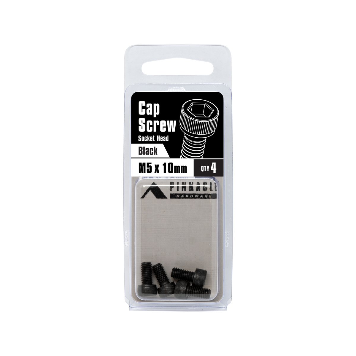 Pinnacle M5 x 10mm Black Oxide Socket Head Cap Screw - Pack of 4 - SuperSaverAU - view 2