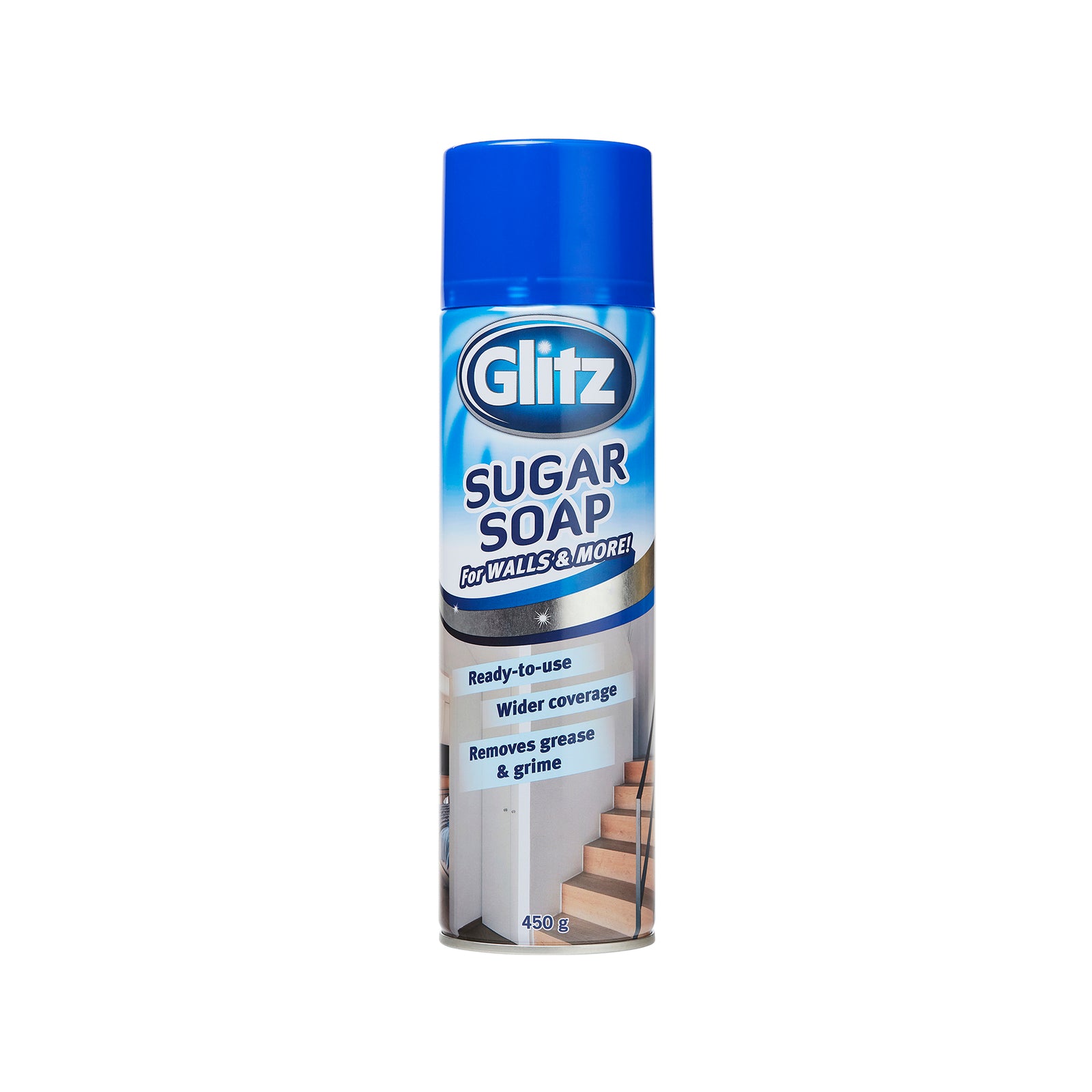 Glitz 450g Sugar Soap Aerosol Phosphate Free Indoor