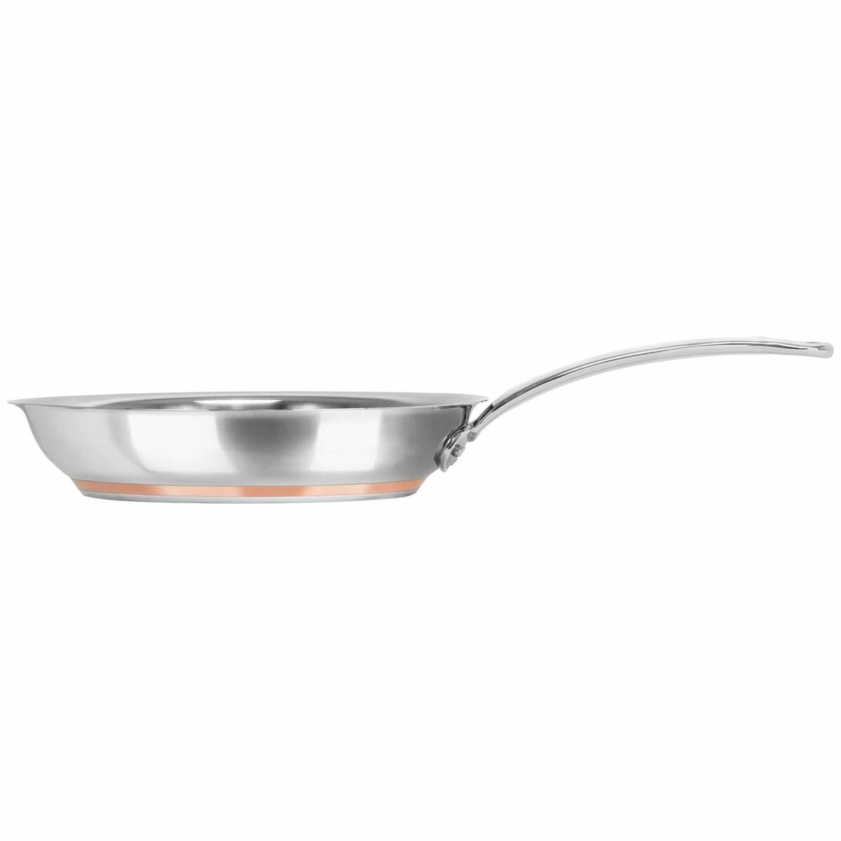 Chasseur Le Cuivre 28cm Fry Pan - 5-Layer Copper Core, Induction and Oven Safe, Stainless Steel - 19876