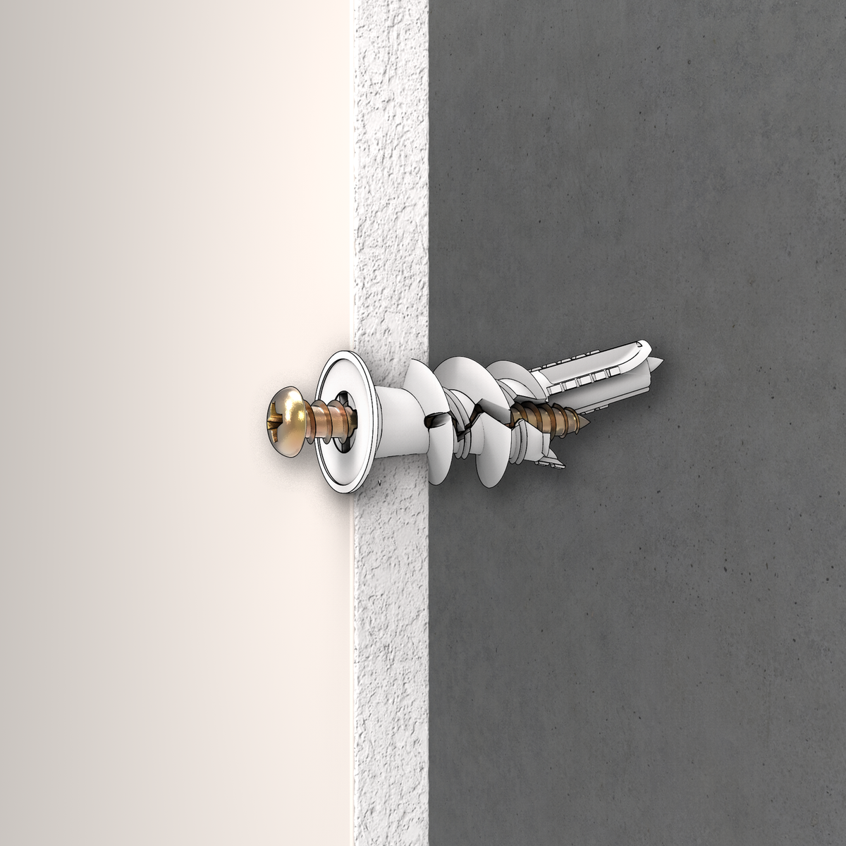 Ramset Twist N Lock Wallmate Nylon Plasterboard Anchor - 100 Pack