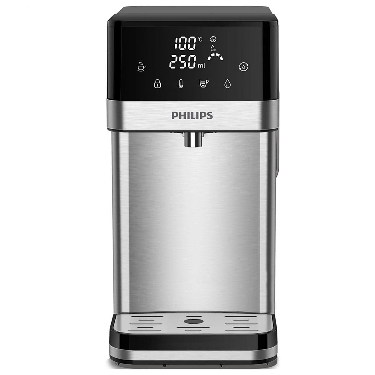 Philips Instant Heating Water Filtration Station - 2.2L Tank, Six Temperature Settings, Silver - ADD5910M