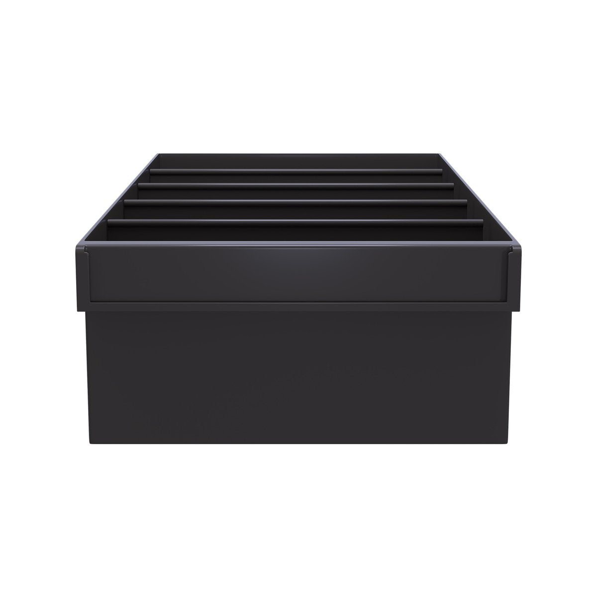Handy Storage Medium Grey Spare Parts Tray, PP Organiser with Removable Dividers