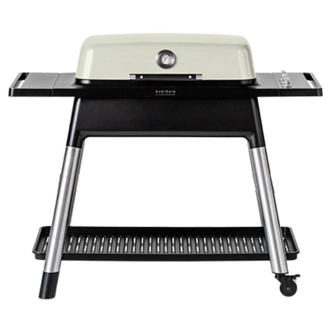 Everdure by Heston Blumenthal Furnace 3 Burner LPG BBQ - Stone, Drop-Down Servery, Castors - HBG3S