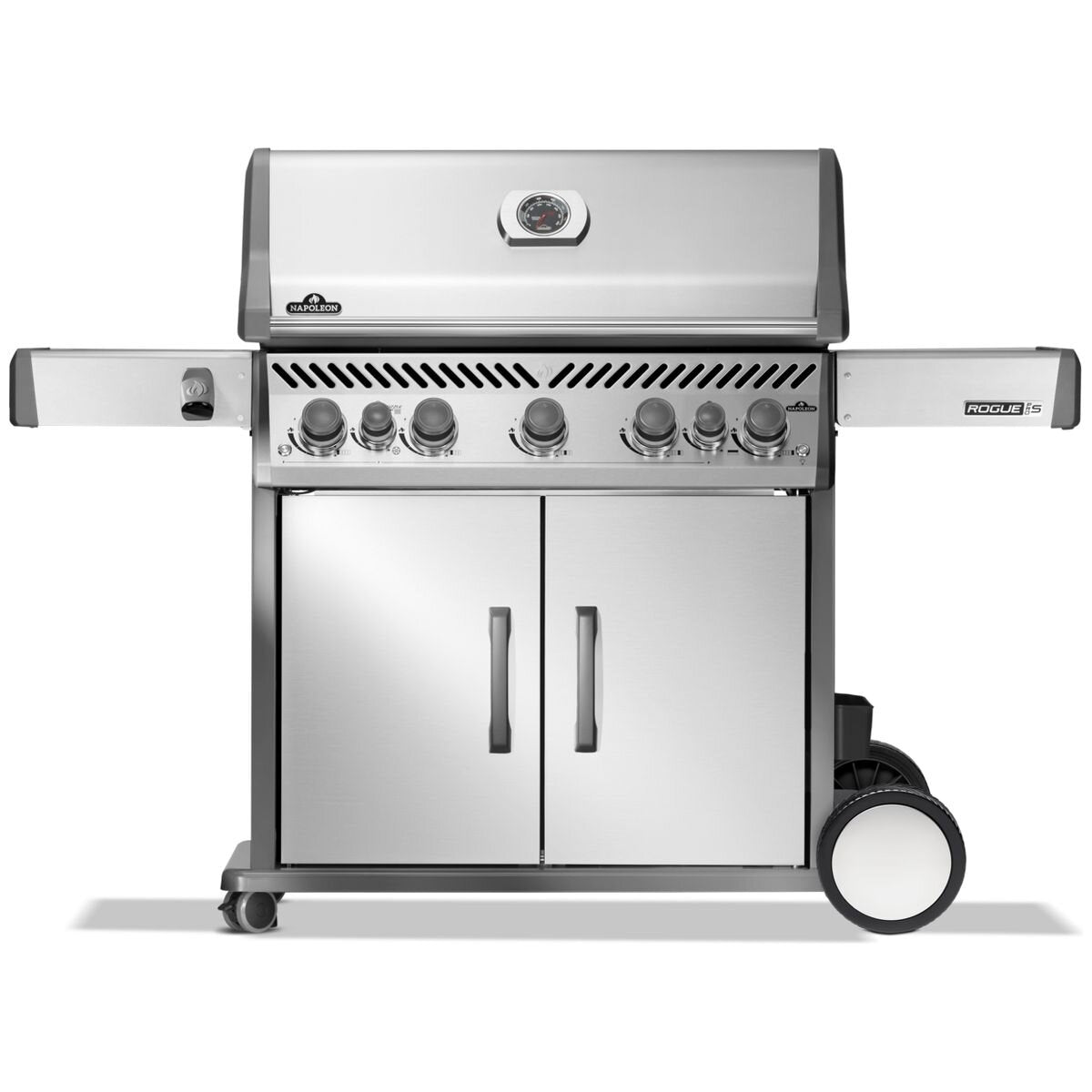 Napoleon Rogue Pro-S 625 5 Burner LPG Freestanding BBQ - Silver - Side Burner - RPS625RSIBPSS-2-AU