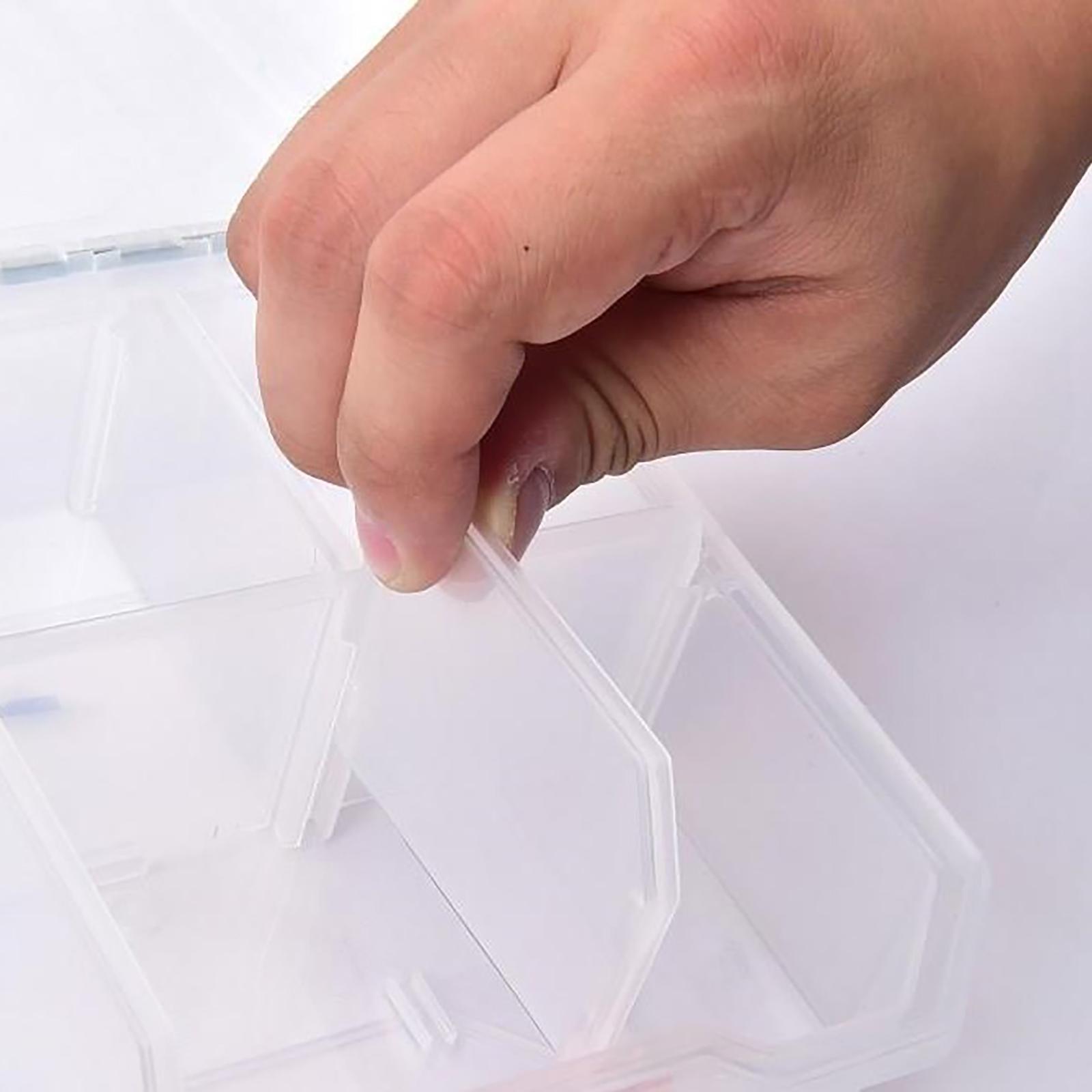 Tactix 13 Compartment Storage Box Transparent Polypropylene Removable Dividers Stackable