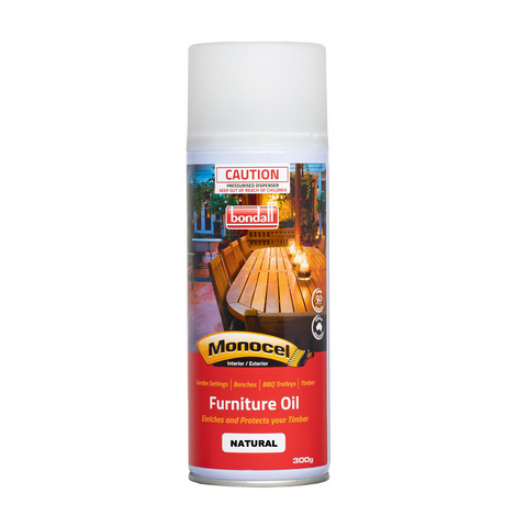 Bondall Monocel 300g Natural Furniture Oil Aerosol for Timber