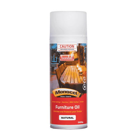 Bondall Monocel 300g Natural Furniture Oil Aerosol for Timber