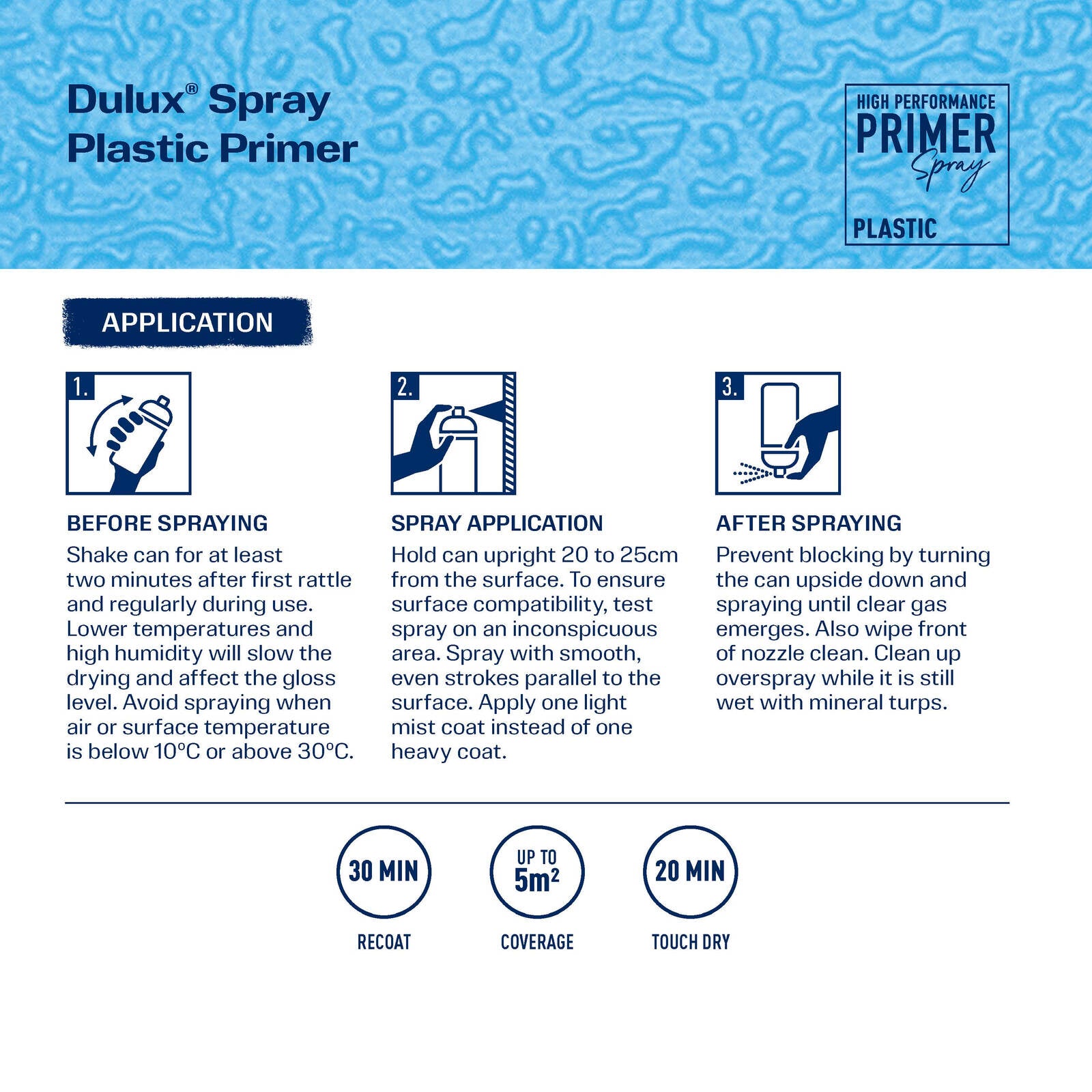 Dulux 300g Plastic Primer Spray Paint, Base Coat for Plastic Surfaces