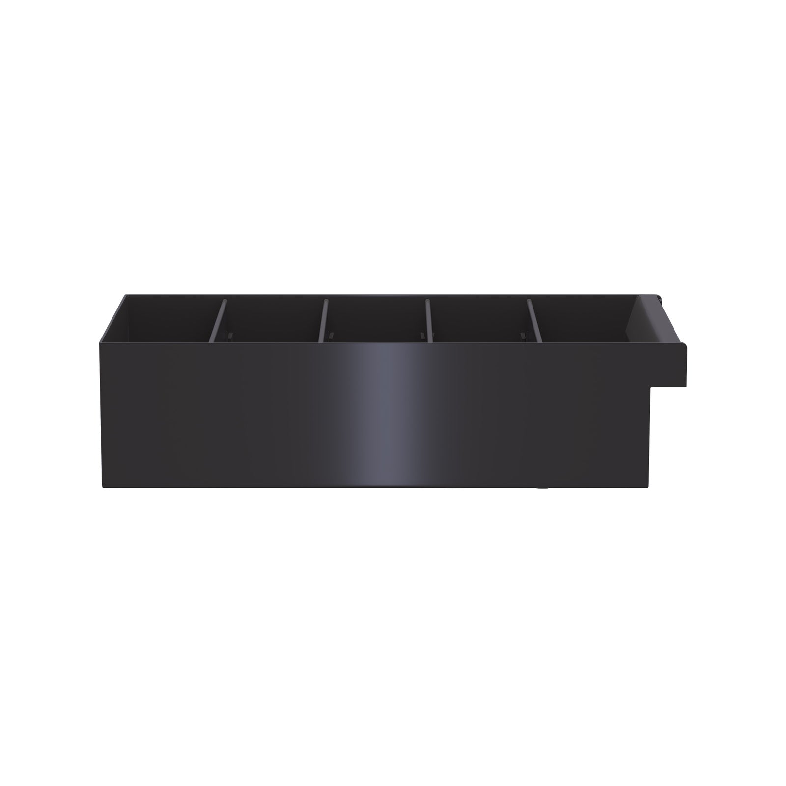 Handy Storage Medium Grey Spare Parts Tray, PP Organiser with Removable Dividers