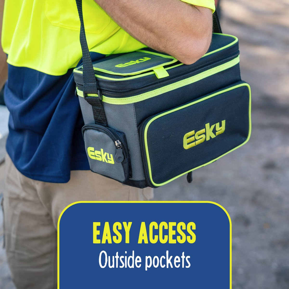 Esky 16 Can Hybrid Cooler, Insulated with Removable Ice Brick