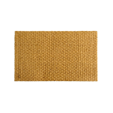 Flat Weave Coir Outdoor Door Mat 45 x 75cm Absorbent Dirt Trapper