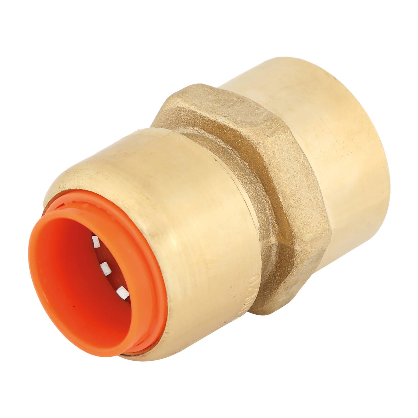 SmarteX-COPPER 20 x 20mm Female Connector, Lead Free Brass Push-Fit