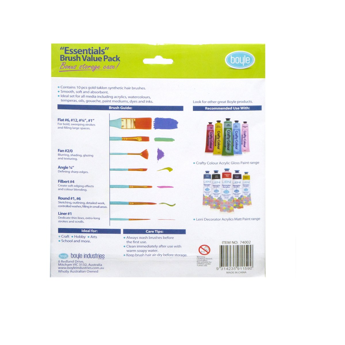 Boyle Essentials Brush Value Pack