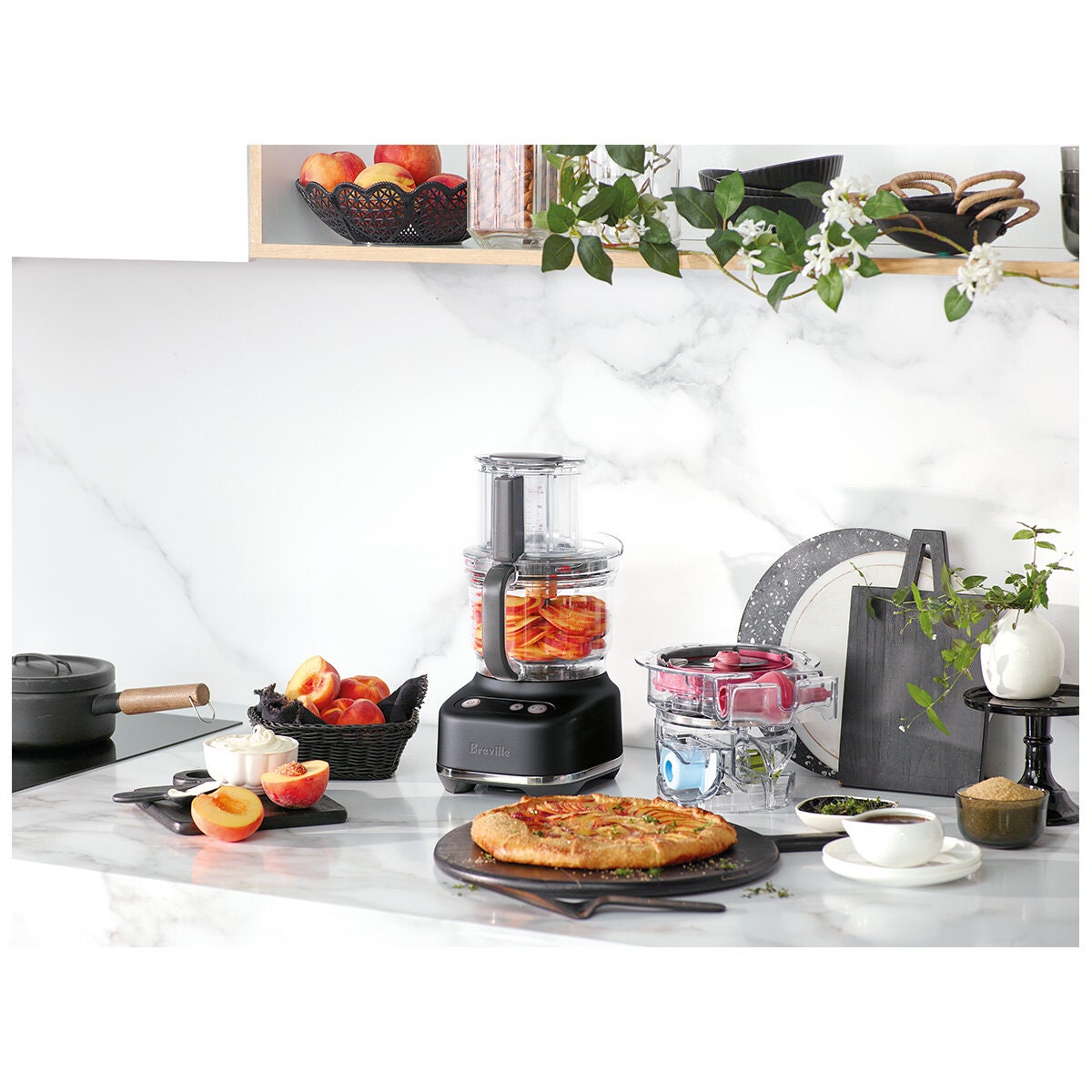 Breville the Paradice 9 food processor - Paradice Kit dicing, 605W, Black Truffle - BFP638BTR