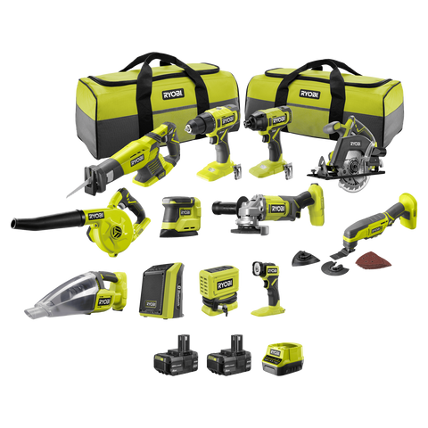 Ryobi 18V ONE+ 12 Piece 4Ah Kit R18X12C142B