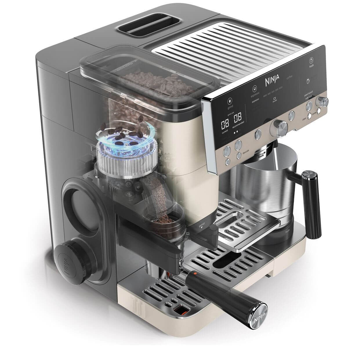 Ninja Luxe Cafe Premier Espresso Machine - Oat Milk Cream - 15+ Drink Presets - ES601WHANZ
