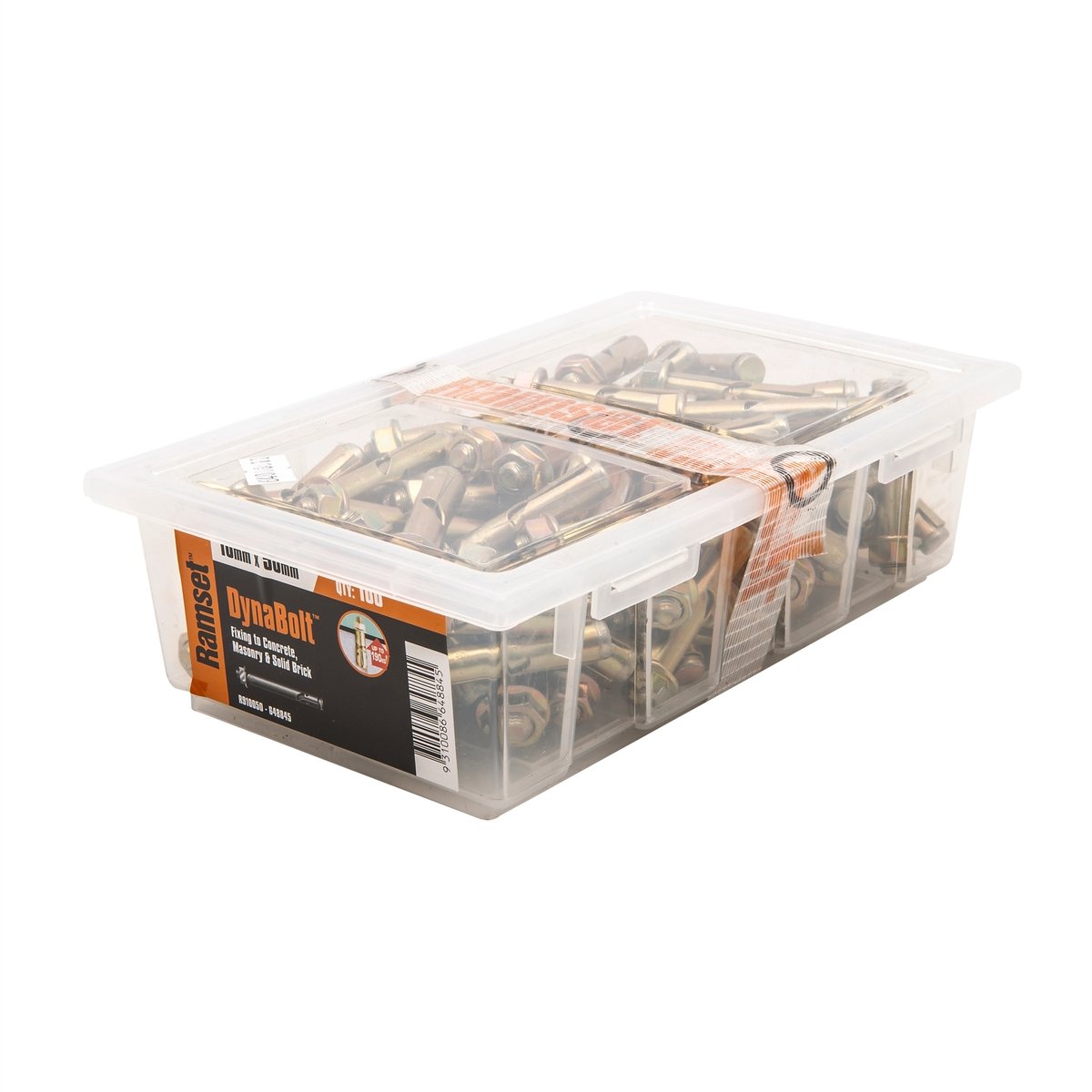 Ramset Dynabolt Plus 10 x 50mm Masonry Sleeve Anchor 100 Pack - SuperSaverAU - view 1