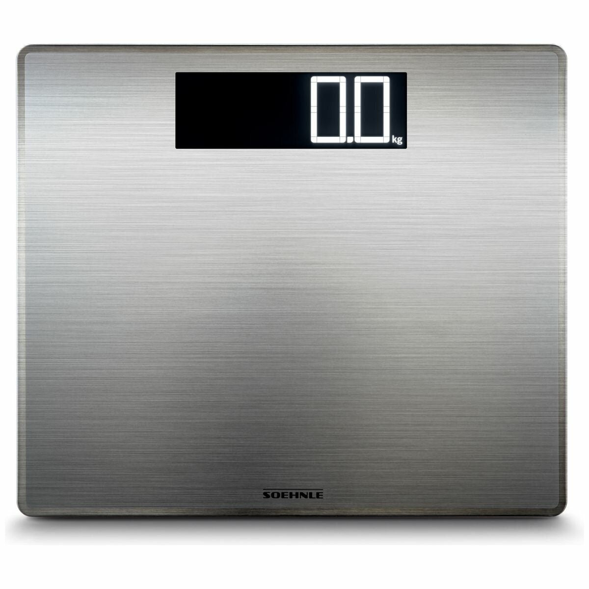 Soehnle Style Sense Safe 300 Bathroom Scale - Stainless Steel - 180kg Capacity, Illuminated LCD - S63867