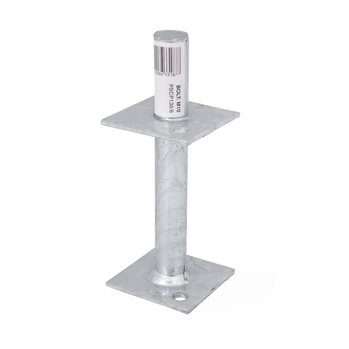 Pryda 130mm M10 Centre Pin Galvanised Steel Post Anchor