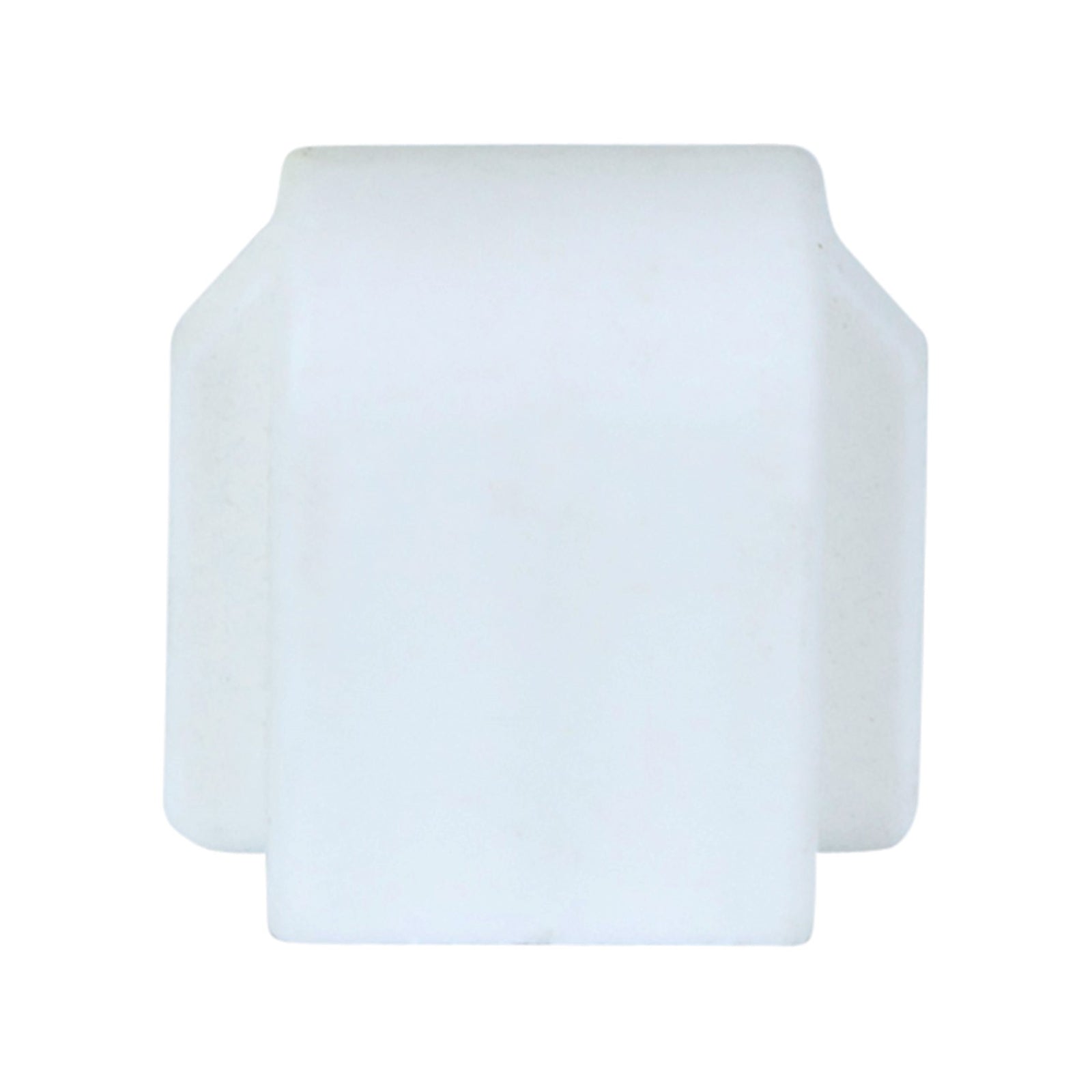 Flexi Storage Home Solutions White Double Slot Wire Shelf Bracket End Cover - 25 x 12 x 25mm 12 Pack