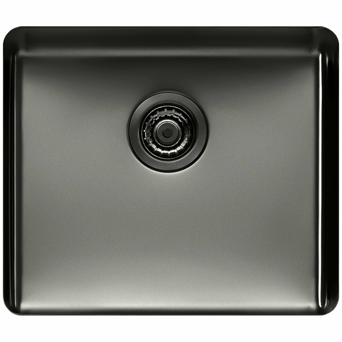 Titan Large Single Bowl Sink and Gooseneck Mixer Tap Package - Gunmetal - Top, Under or Flush - TSGM522PK