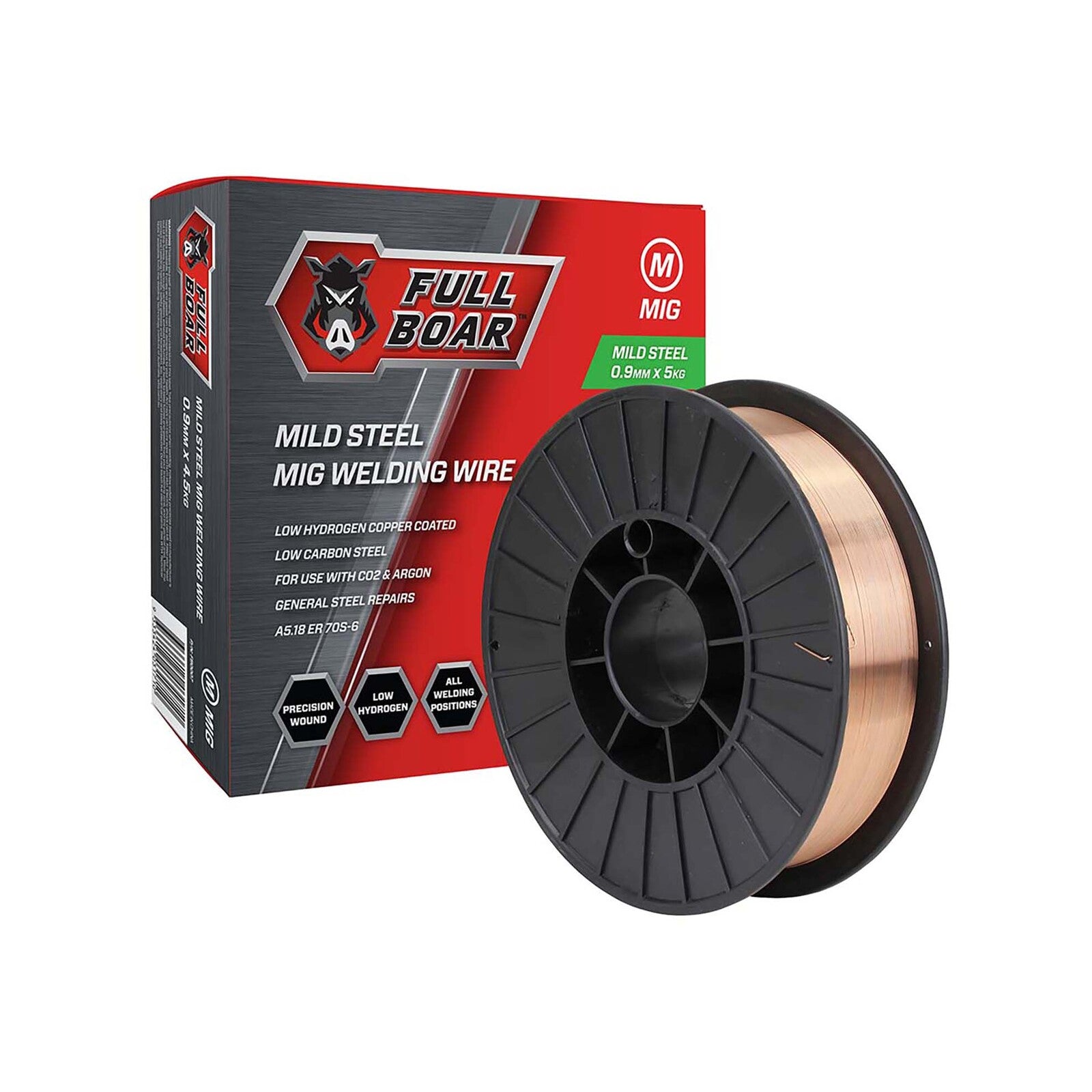 Full Boar 0.9mm 5.0kg Mild Steel MIG Wire