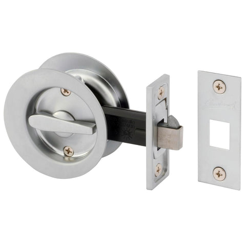Gainsborough Satin Chrome Circular Privacy Door Set 70mm Zinc Durable - SuperSaverAU - view 1