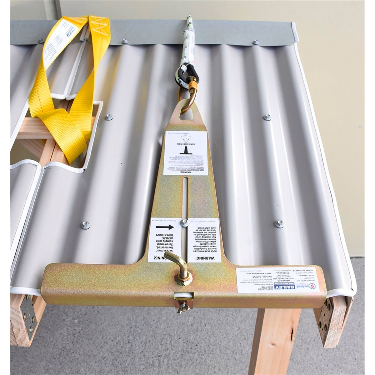 Bailey Temporary Edge Type Roof Anchor Steel Fall Protection 410 x 500mm