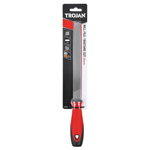 Trojan 200mm Mill File - Bastard Cut - Flat Profile - Lightweight Design - SuperSaverAU - view 1