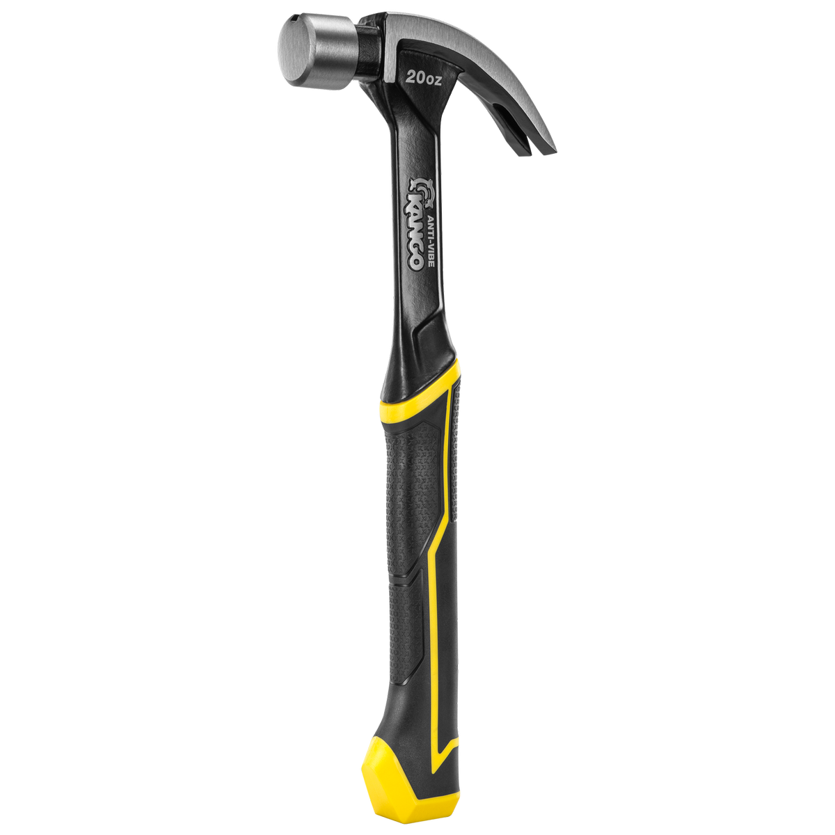 Kango 20oz Anti Vibe Steel Claw Hammer - Heat-Treated Steel - Magnetic Nail Starter - SuperSaverAU - view 3