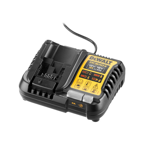 DeWALT 4A Multi Volt Slim Battery Charger DCB1104-XE, 12V/18V XR & FLEXVOLT