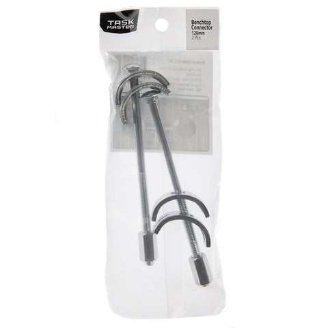 Taskmaster 120mm Zinc Bench Top Connector 2 Pack