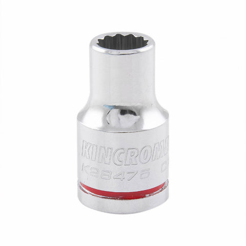 Kincrome 5/16" 3/8" Drive Shallow Socket - 12 Point, Chrome Vanadium Steel