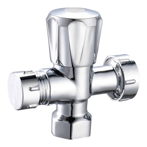 Kinetic Chrome Double Mini Tap - 15mm x 20mm - Lead-Free Brass - Water Control - SuperSaverAU - view 1