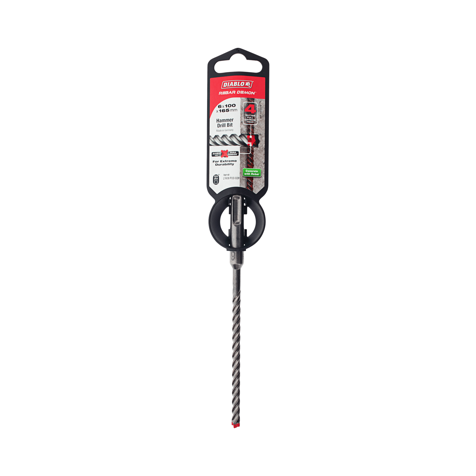 Diablo Rebar Demon SDS-Plus Hammer Drill Bit 6 x 165mm