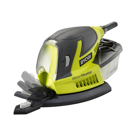 Ryobi 100W Palm Sander with Dust Bag RPS100-S