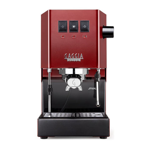 Gaggia Classic E24 Manual Coffee Machine - Cherry Red - 15 Bar Pump and Solenoid Valve - RI9481-12