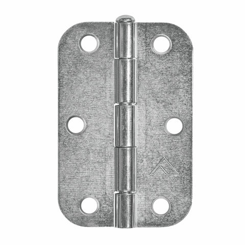 Pinnacle 90mm Zinc Plated Radius Butt Hinge Loose Pin 20 Pack