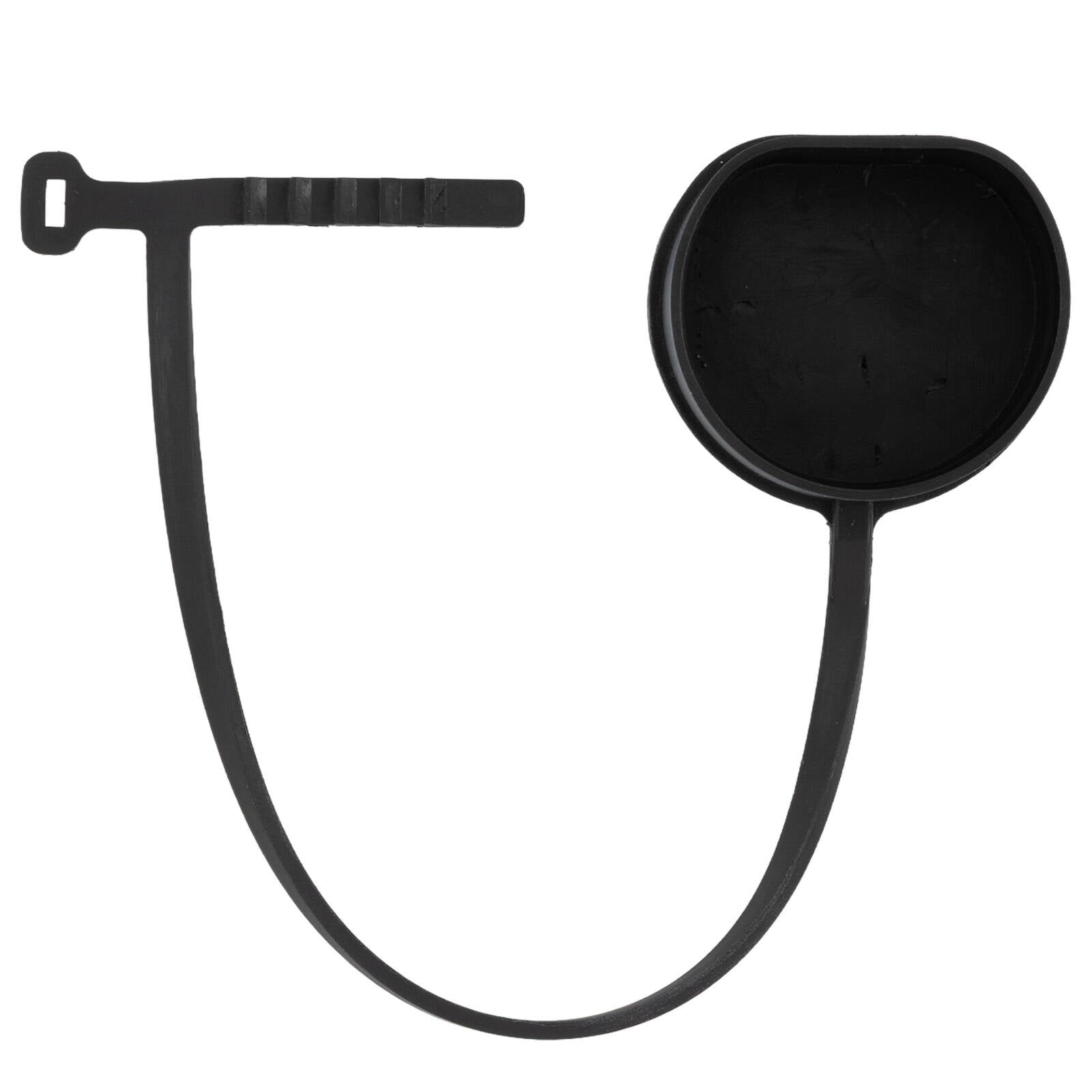 DETA EV Charger Connector Cover with Tie EVCM88 - Black Rubber