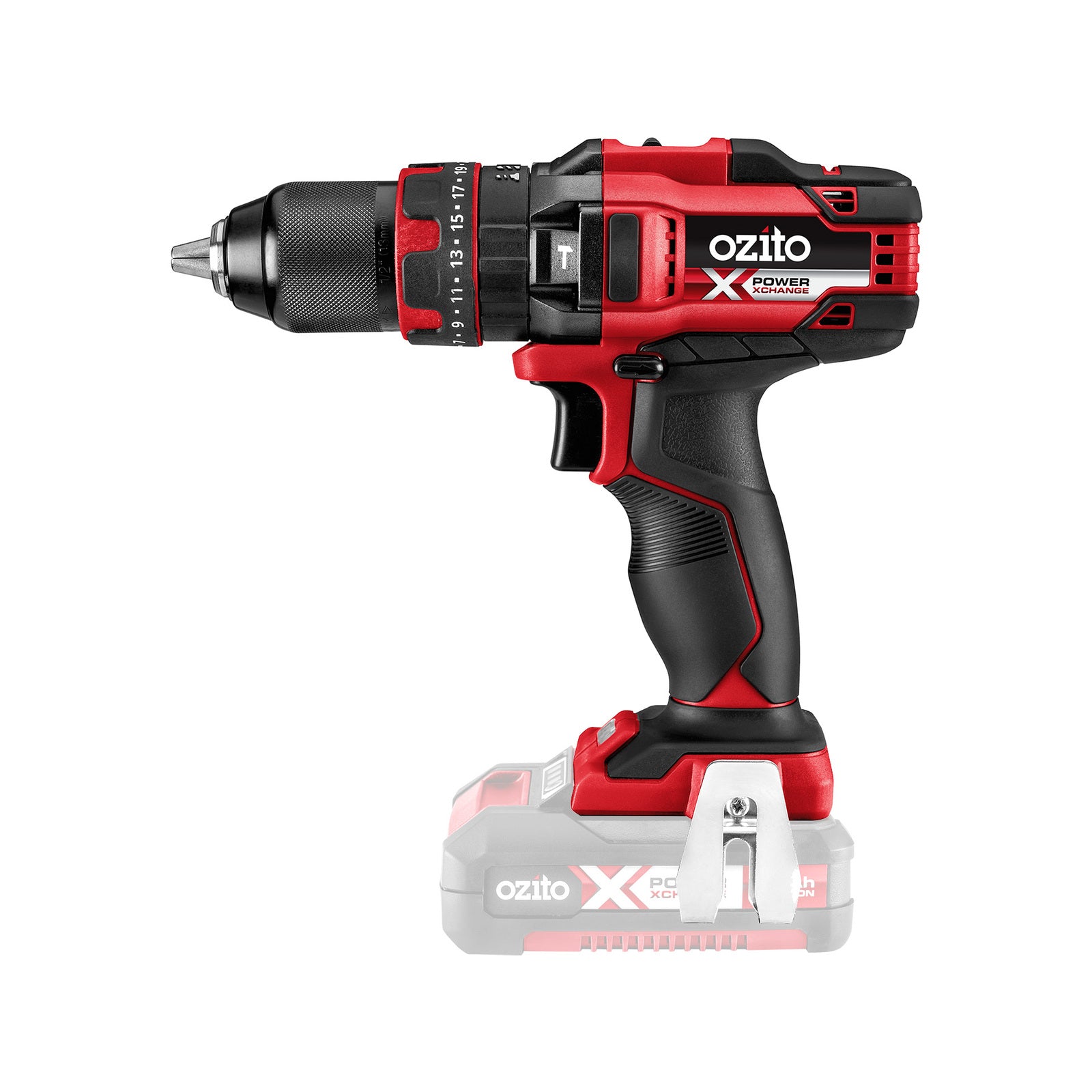 Ozito PXC 18V 13mm Keyless Cordless Hammer Drill Skin Only PXHDS-180