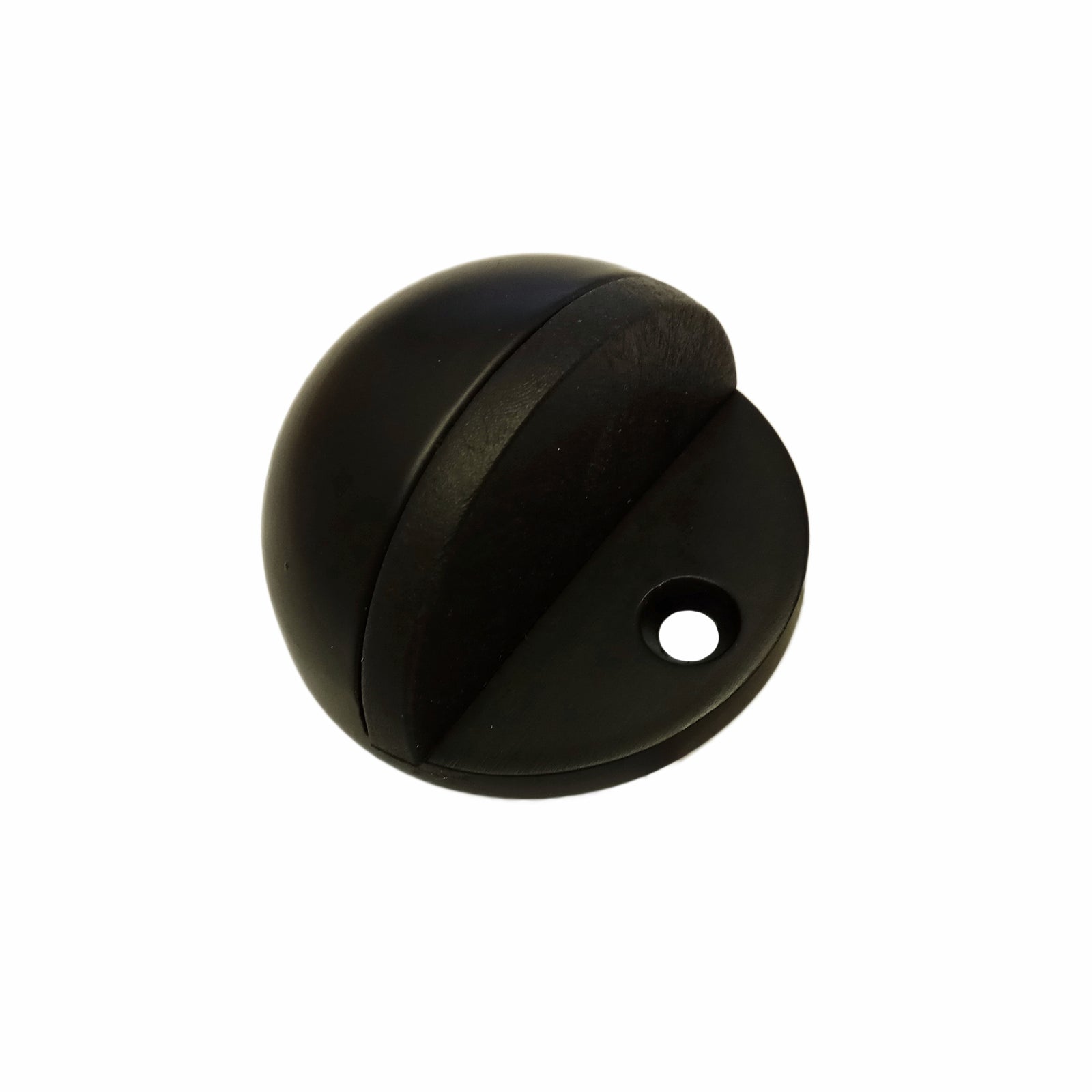 Adoored 45mm Black Steel Rubber Short Half Moon Door Stop Interior
