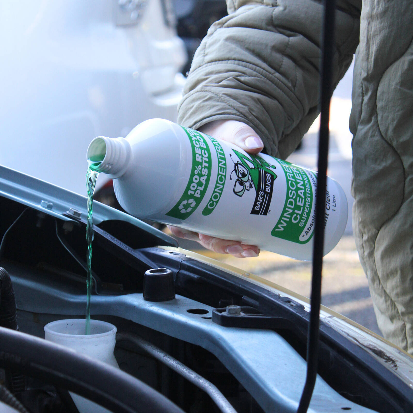 Bar's Bugs 1L Green Windscreen Cleaner Concentrate Makes Up To 40L