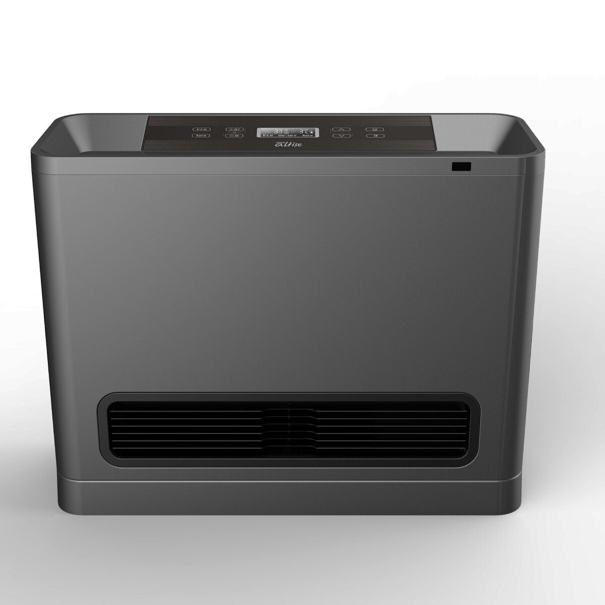 Omega Altise 25MJ convection LPG gas heater - graphite finish, touch glass panel, 3m hose - OAGCH25LPG